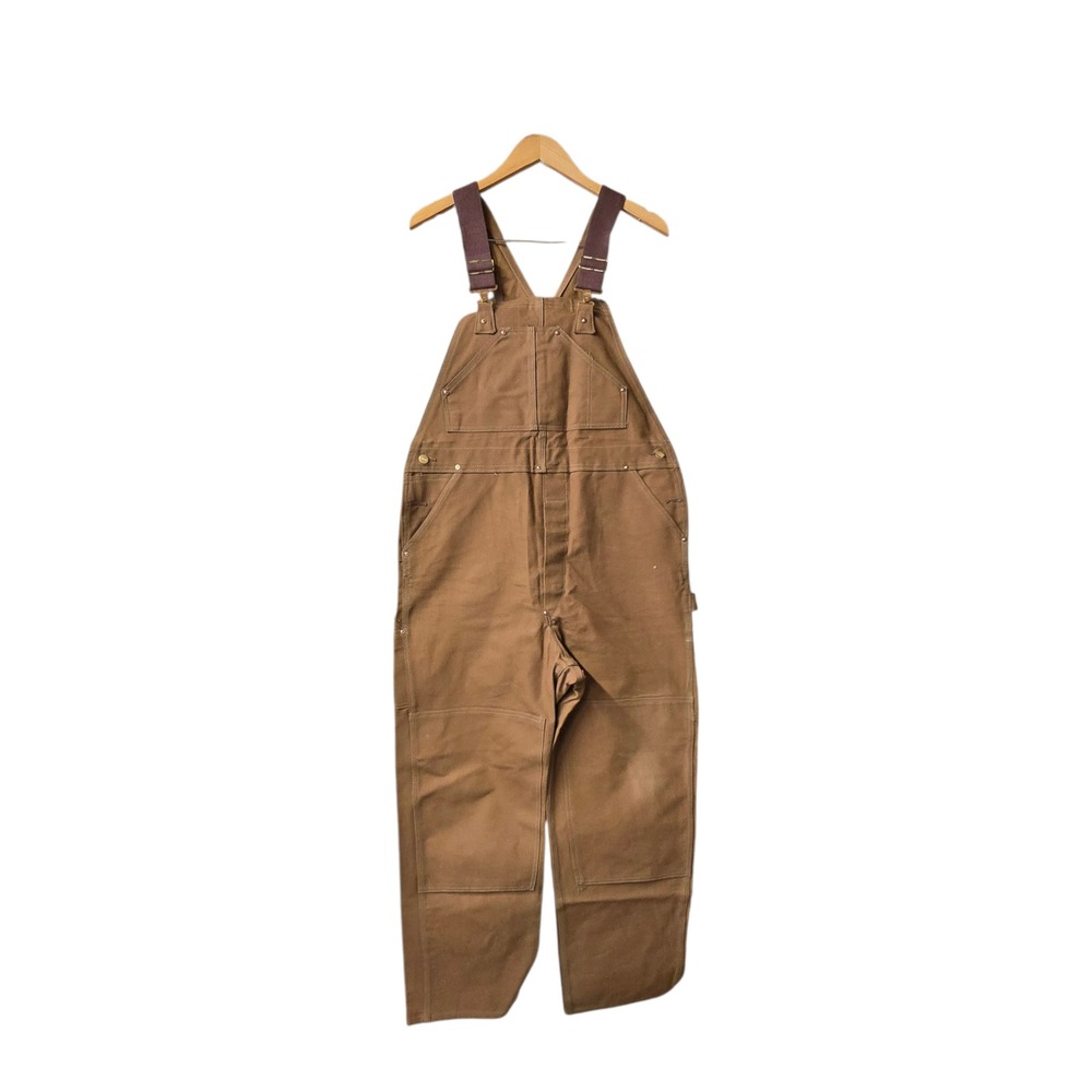 Vintage Carhartt Bib Overalls Lined Double Knee RN# 14806 -‎ LARGE